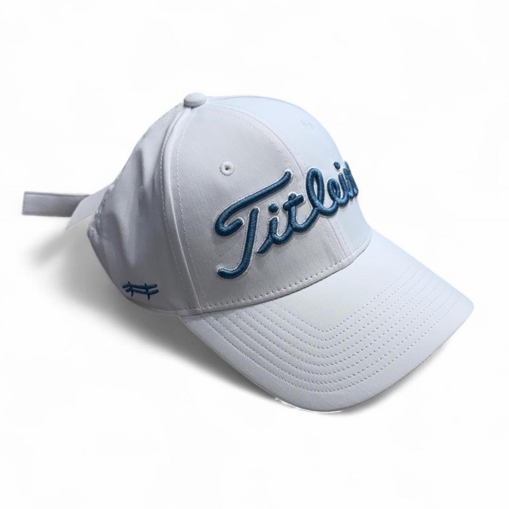 Titleist Tour Performance Golf Hat White Blue NWT